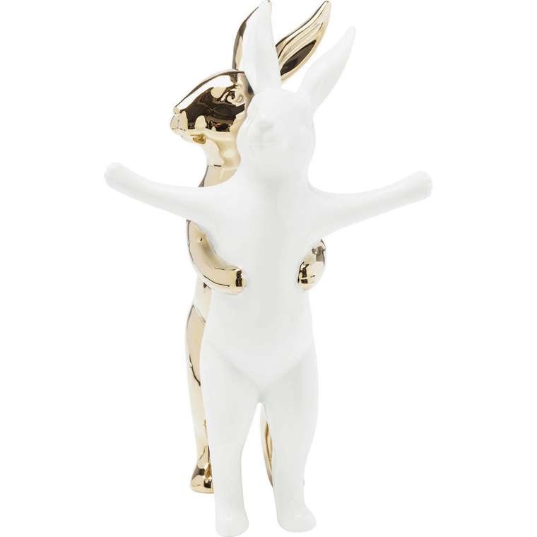 Статуэтка Rabbit бело-золотого цвета