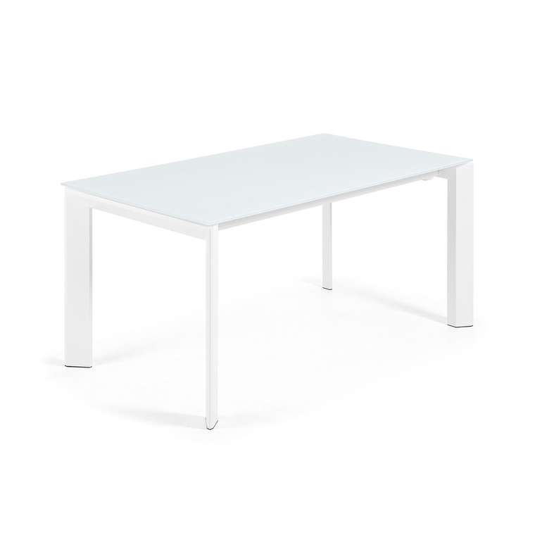 Раздвижной обеденный стол Atta 220 белого цвета