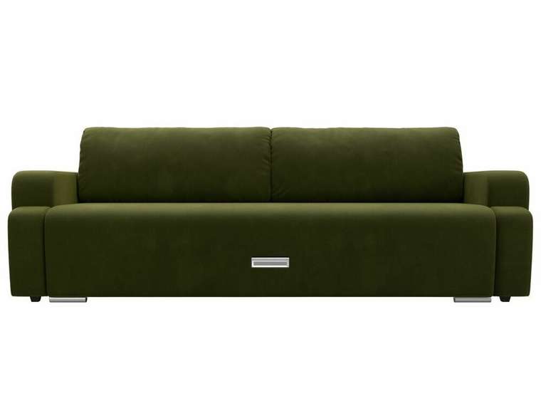 Прямой диван-кровать Ника зеленого цвета