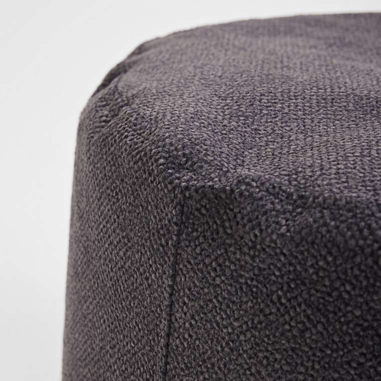 Пуфик Цилиндр антрацитового цвета