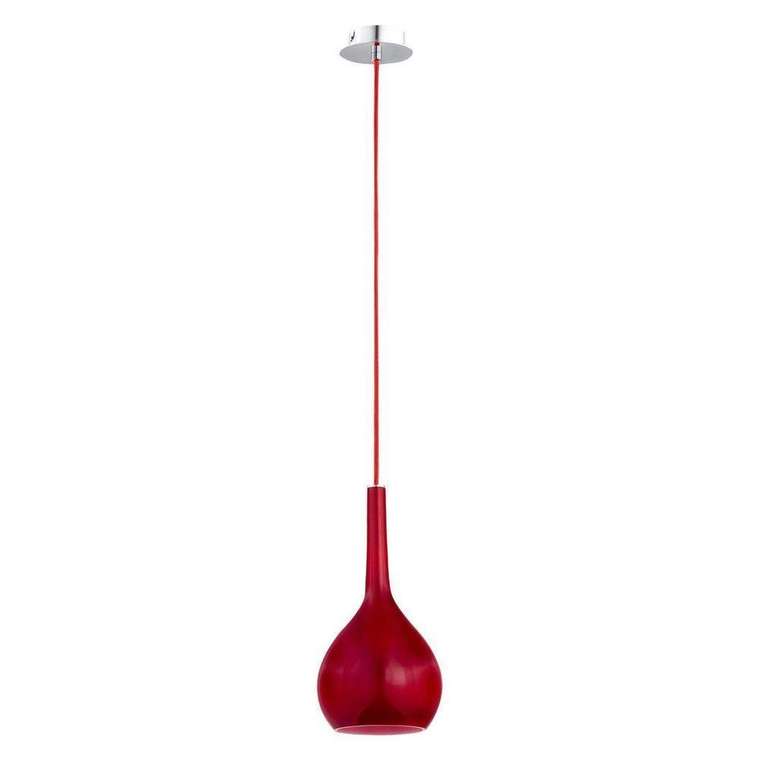 Подвесной светильник  Vetro Red красного цвета