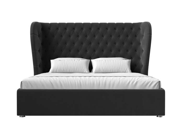 Кровать Далия 160х200 серого цвета с подъемным механизмом
