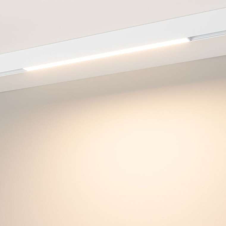 Трековый магнитный светильник Arlight MAG-ORIENT-FLAT-L465-16W Warm3000 (WH, 100 deg, 48V) (IP20 Металл) 035842(1)