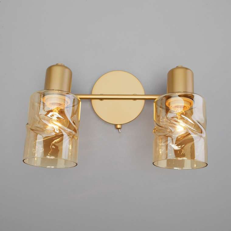 Настенный светильник с выключателем 20120/2 перламутровое золото Ansa