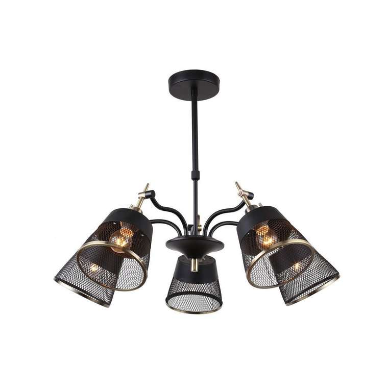 потолочная люстра Eget латунь металл 5*E14*40W, excluded