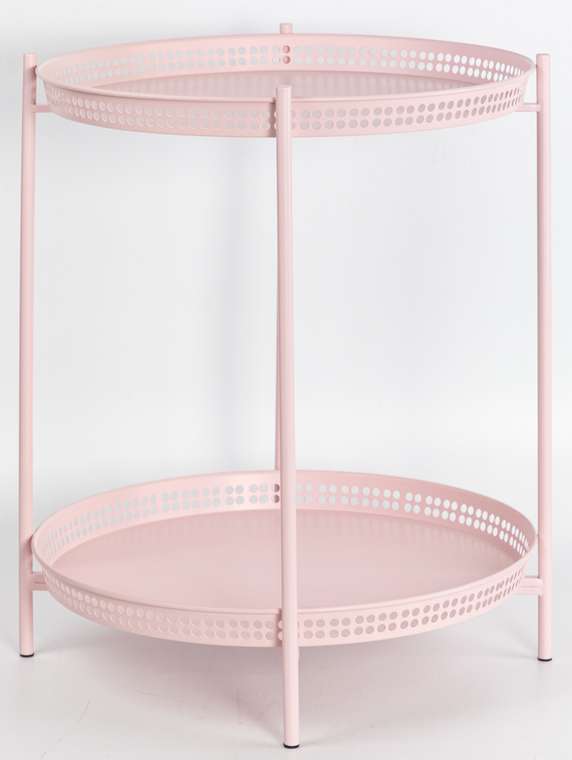 Столик сервировочный розового цвета