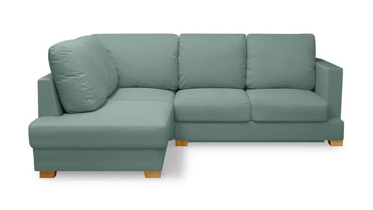 Угловой диван-кровать Плимут темно-мятного цвета