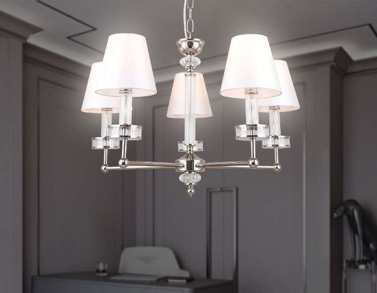 Подвесная люстра Heigh Light LH71001 (ткань, цвет белый)