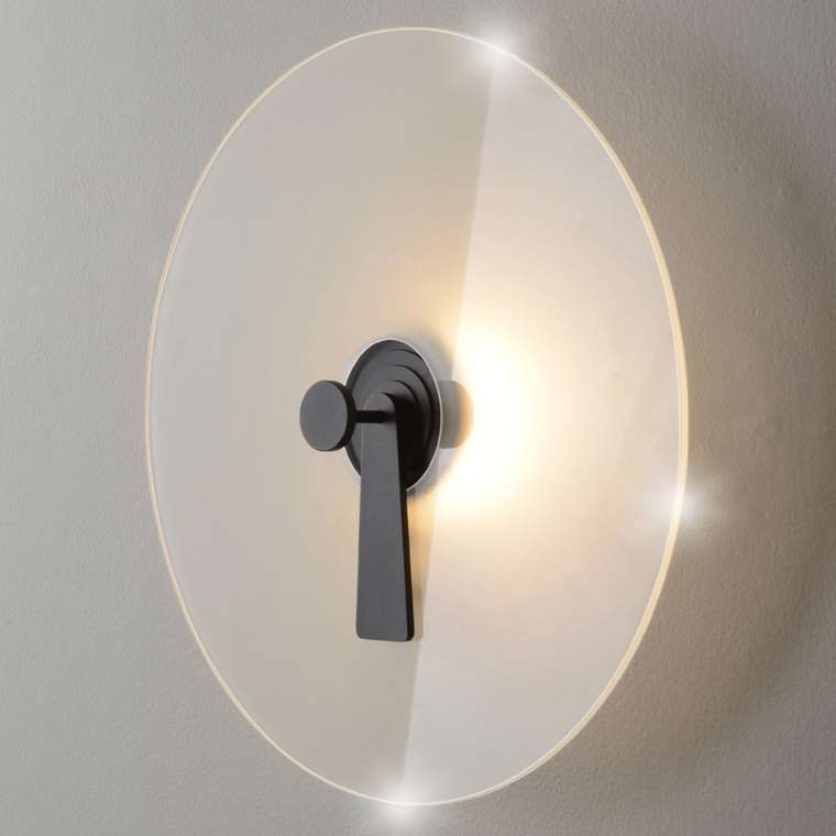 Бра CHIAROSCURO AP6W LED BLACK (стекло, цвет белый)