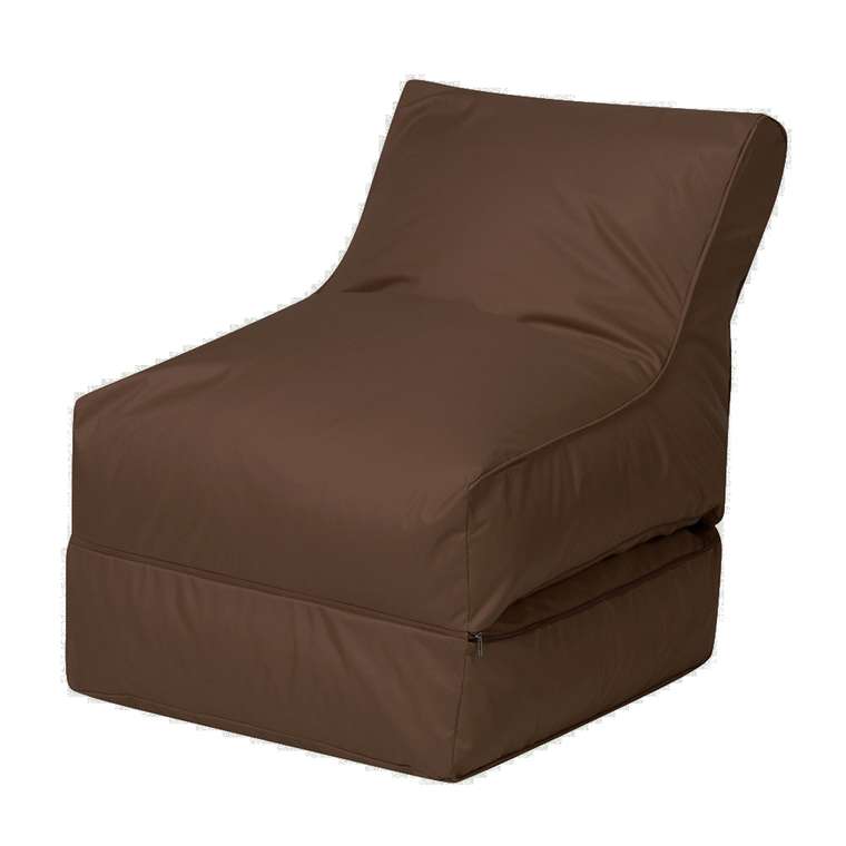Кресло-лежак коричевого цвета