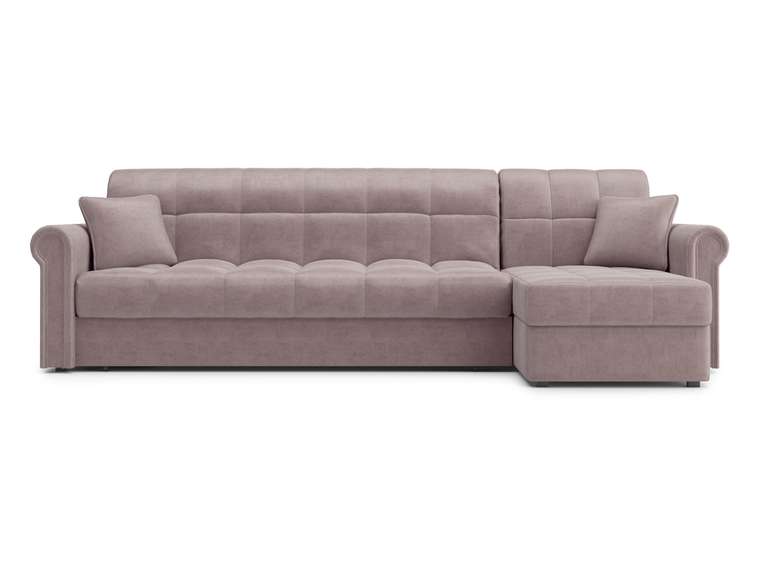 Угловой диван-кровать Палермо 1.4 коричневого цвета