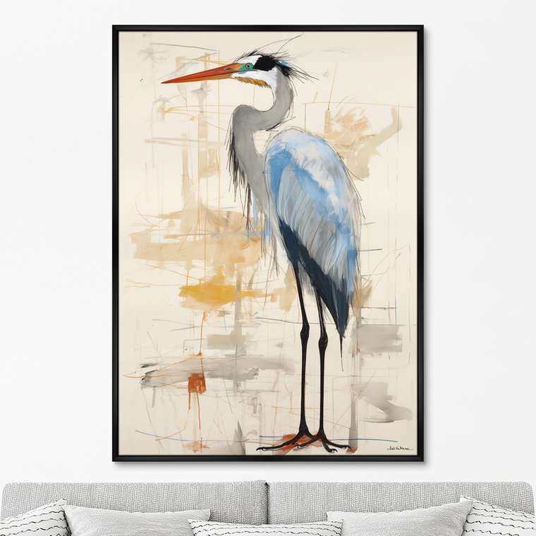 Репродукция картины Herons, No 2, 2024г.