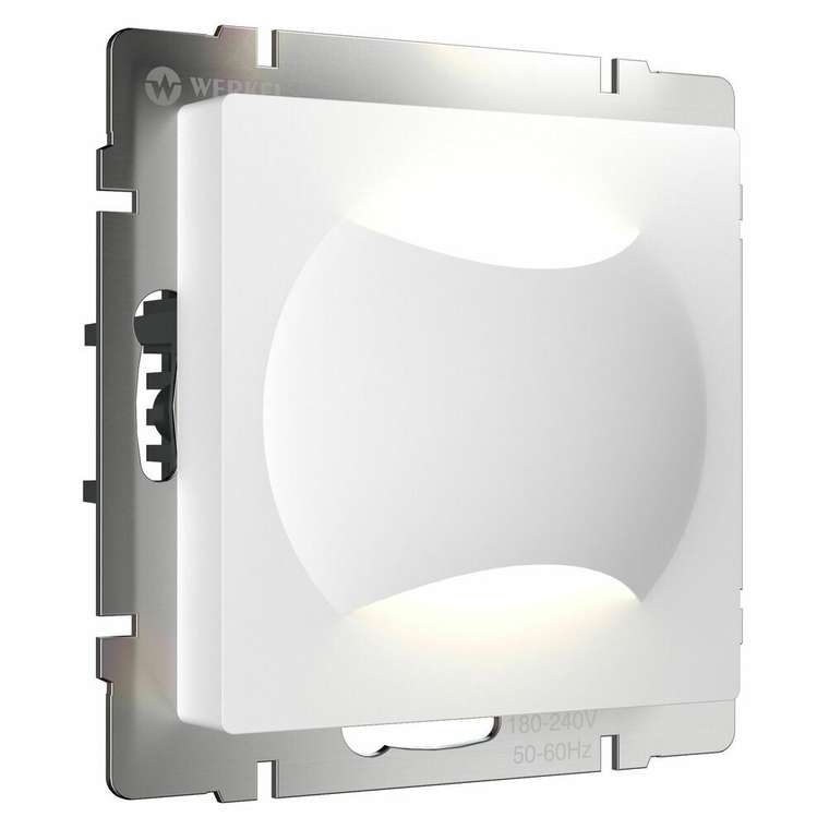 Встраиваемая LED подсветка Moon белый матовый W1154501 Встраиваемые механизмы белые матовые