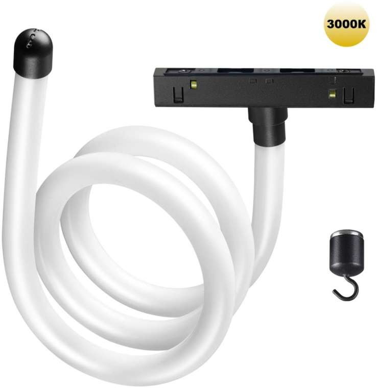 Трековый светильник гибкий для низковольтного шинопровода FLUM Novotech Ramo 359137 KONST IP20 LED 3000К 14W 48V 1400Лм