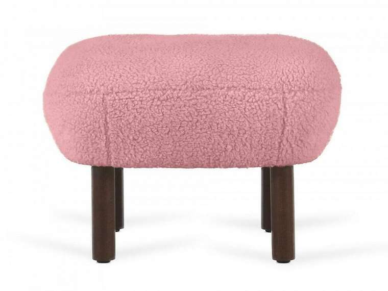 Пуф Lounge Wood розового цвета