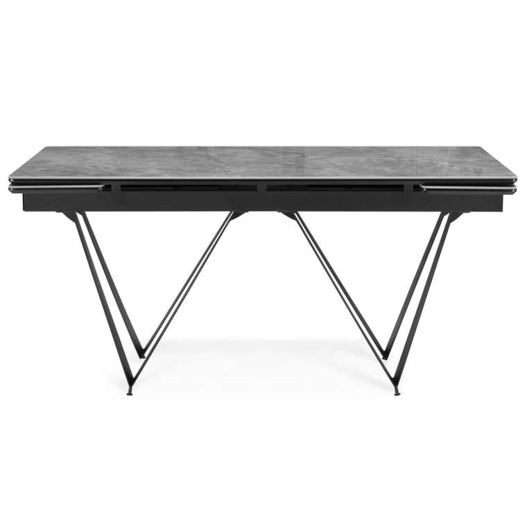Раздвижной обеденный стол Марвин серого цвета