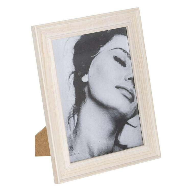 Фоторамка Белый Светло-коричневый Деревянный Стеклянный 20 x 2 x 25 cm
