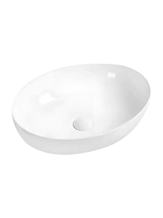 Раковина накладная Orange B05-520W овальная 51х39 см