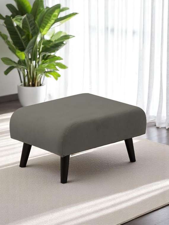 Пуф Оскар серого цвета