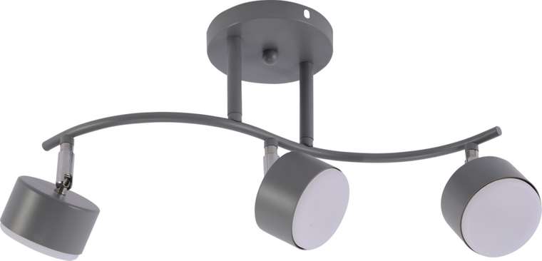 тройные споты Vivien Б0069923 (металл, цвет серый)
