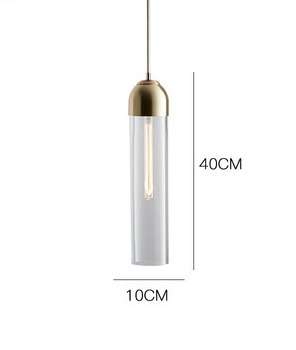 Дизайнерский подвесной светильник Fosa с прозрачный плафоном