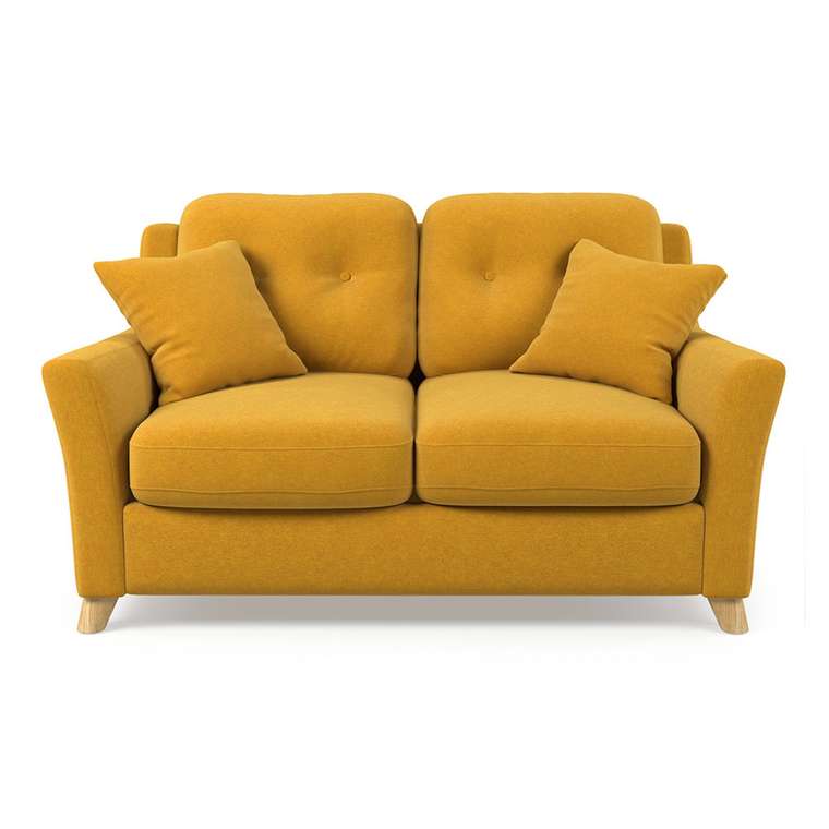 Диван-кровать Raf MT двухместный желтого цвета