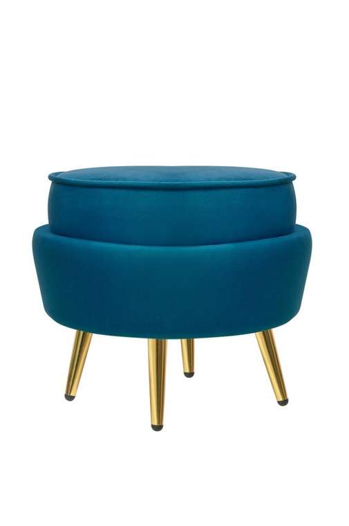 Пуф Pearl Adorn синего цвета