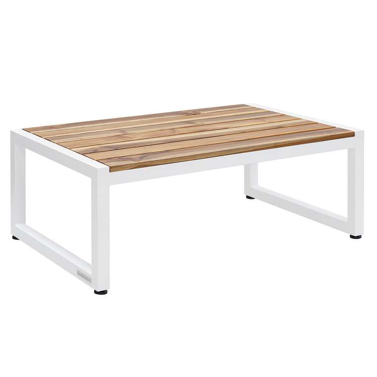 Cтол журнальный Santorini бело-бежевого цвета