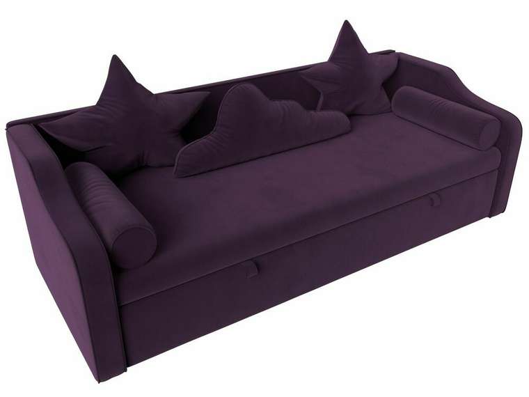 Детский диван-кровать Рико темно-фиолетового цвета