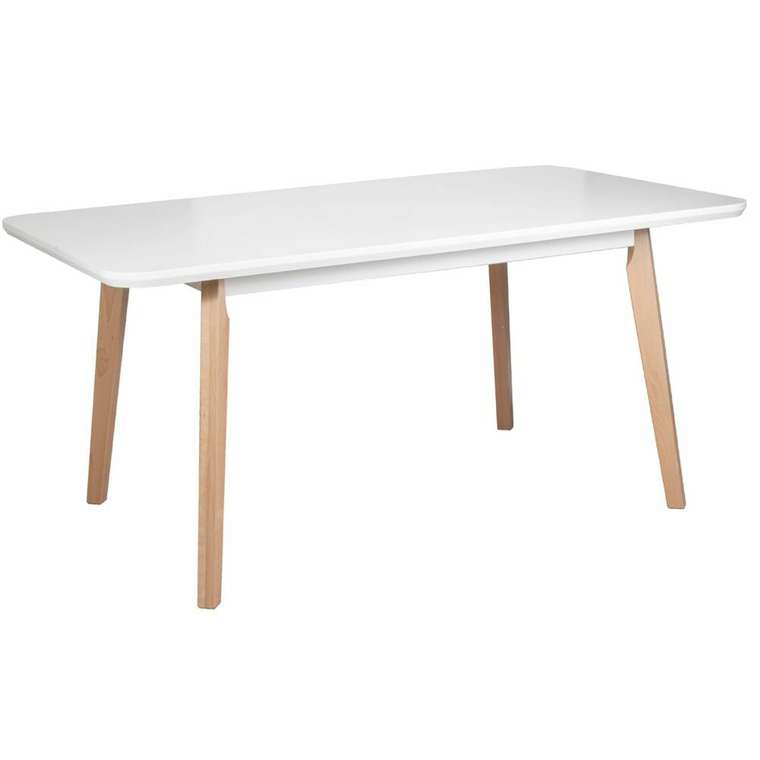 Раздвижной обеденный стол Oslo белого цвета