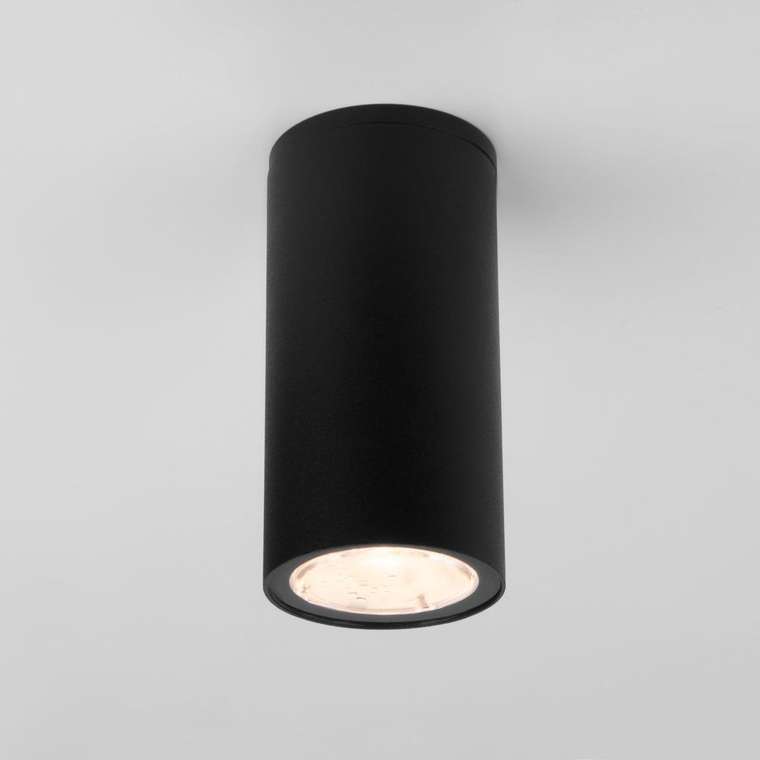 Уличный потолочный светильник Light черного цвета
