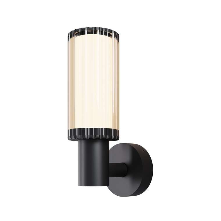 Уличный настенный светильник Outdoor O502WL-01B Rib Outdoor