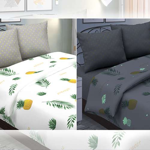 КПБ 'Insight' дуэт, поплин, 100% хлопок, пл. 118 гр./кв.м., 'Пинаколада белый'