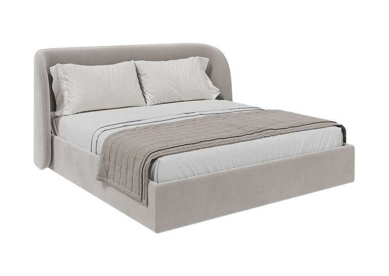 Кровать Classic 180х200 серого цвета с подъемным механизмом