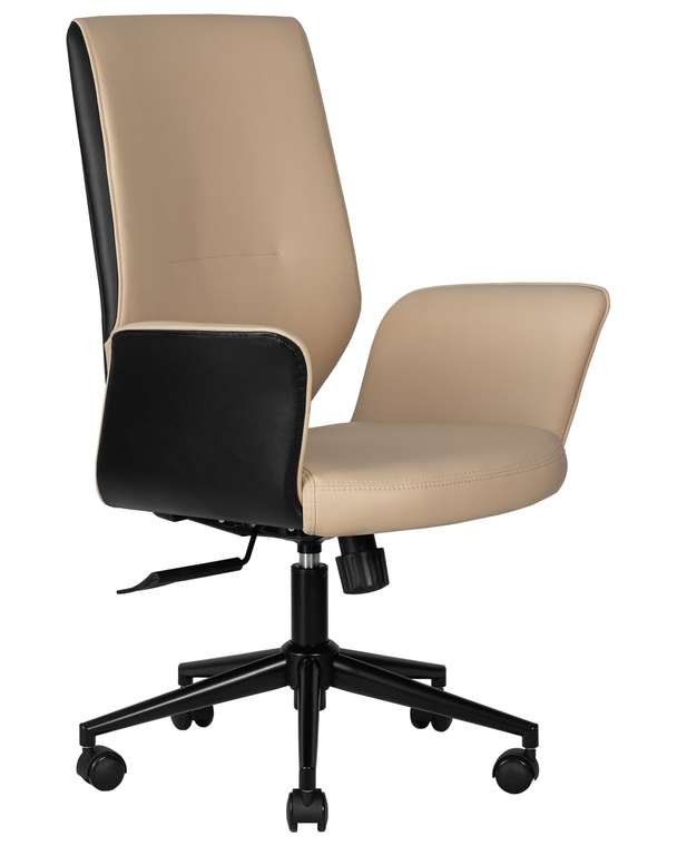 Офисное кресло для руководителей Maxwell кремово-черного цвета