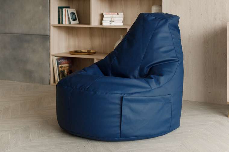 Кресло Комфорт синего цвета