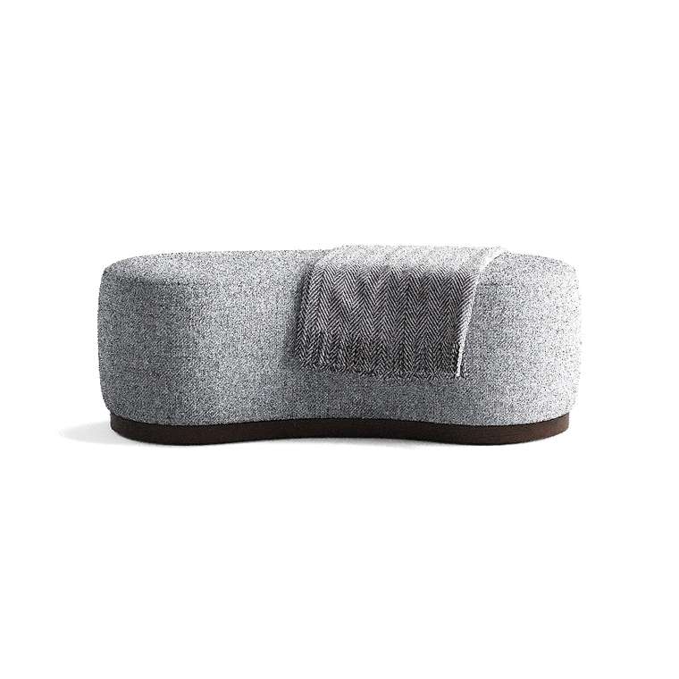 Банкетка Сurve серого цвета