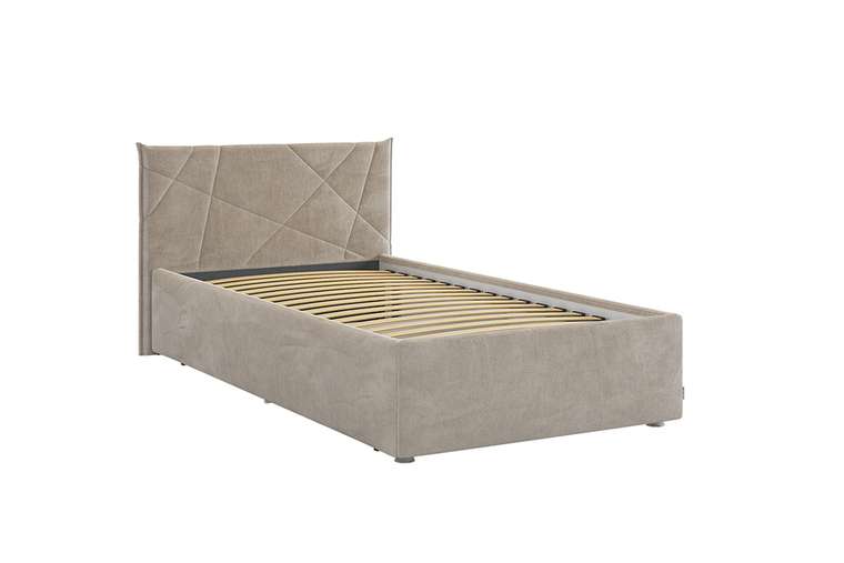 Кровать Квест 90х200 серо-коричневого цвета без подъемного цвета
