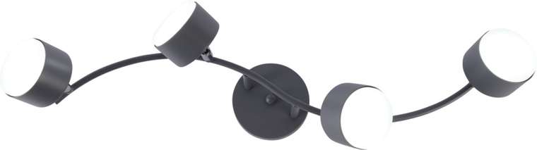 тройные споты Vivien Б0069926 (металл, цвет серый)