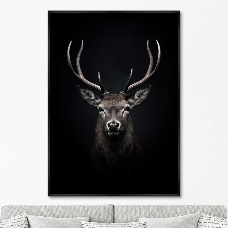 Репродукция картины Deer in the dark, No 1, 2024г.