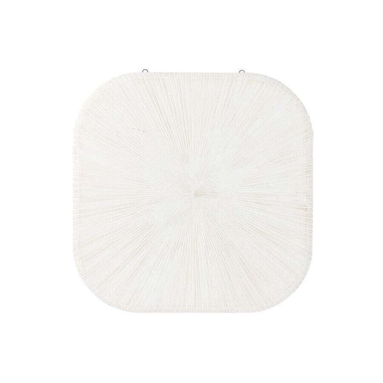 Настенный декор Home ESPRIT Белый современный Отделка состаренная 89 x 3 x 89 cm