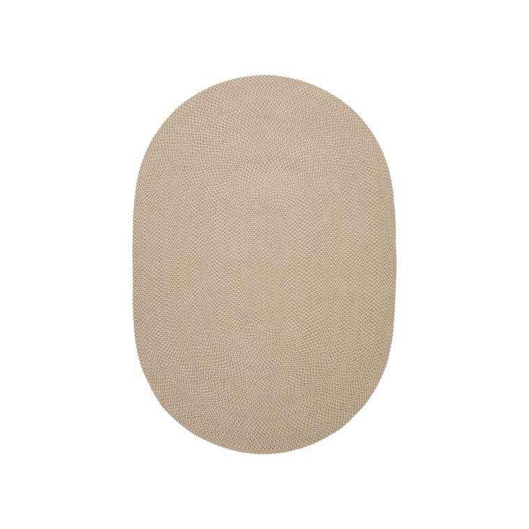 Овальный ковер Rodhe 160x230 бежевого цвета