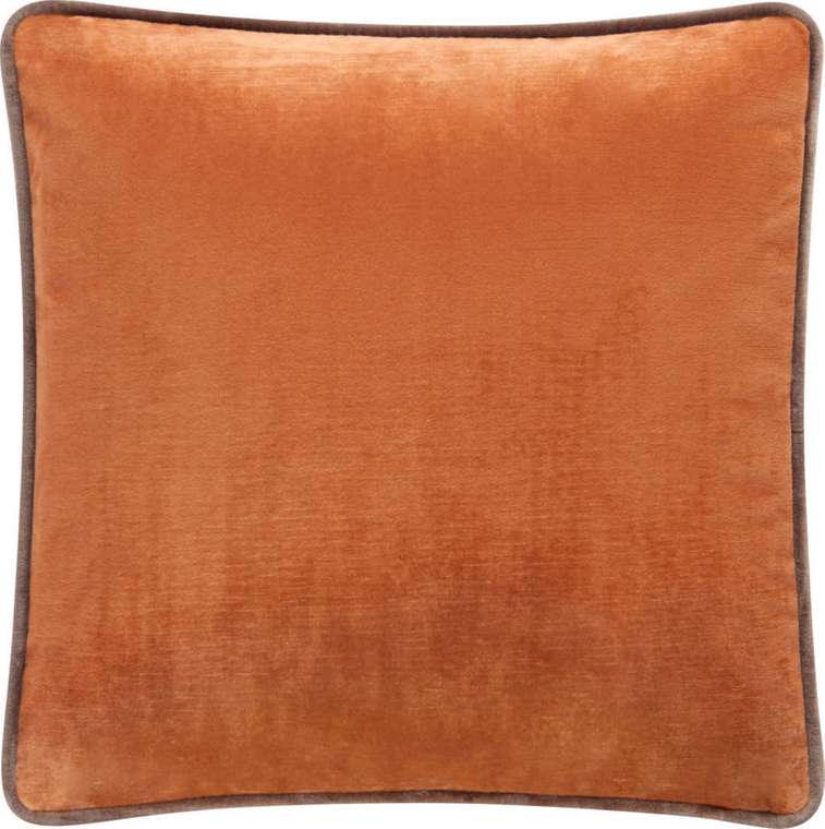 Подушка с обивкой из оранжевой ткани