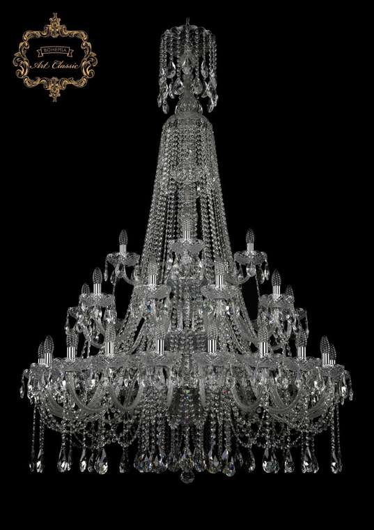 Хрустальная подвесная люстра Art Classic 45271 11.12.20+10+5.400.3d.XL-172.Cr.Sp подсвечник