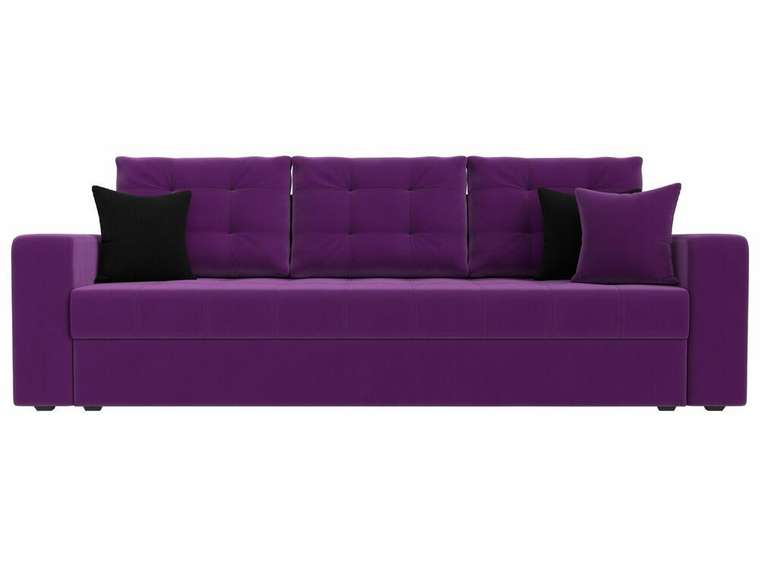 Прямой диван-кровать Ливерпуль фиолетового цвета