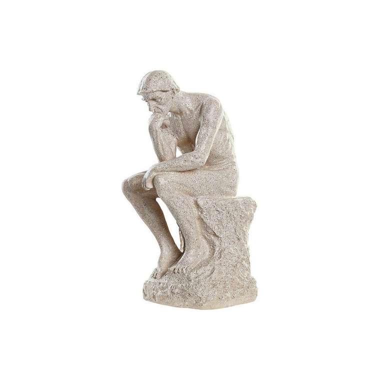 Декоративная фигура The Thinker Бежевый Мужской 12 x 11 x 25 cm