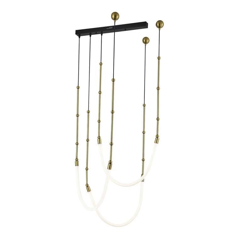 Светильник подвесной ST-Luce Латунь/Белый LED 3*15W 3000K STRAP