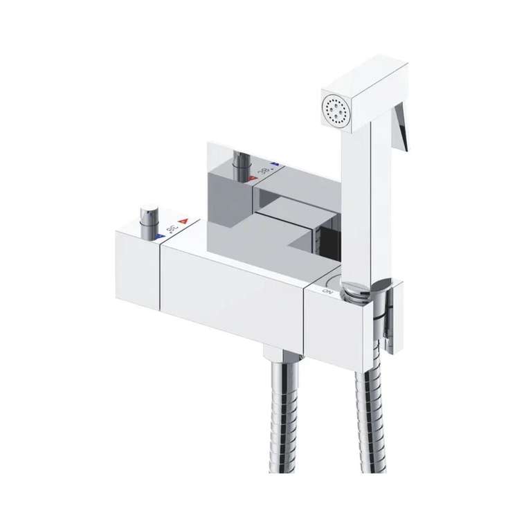 Гигиенический душ с термостатом Rose R965, хром