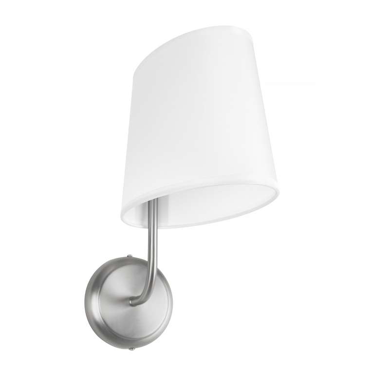 Бра Hilton 10527W Nickel (ткань, цвет белый)