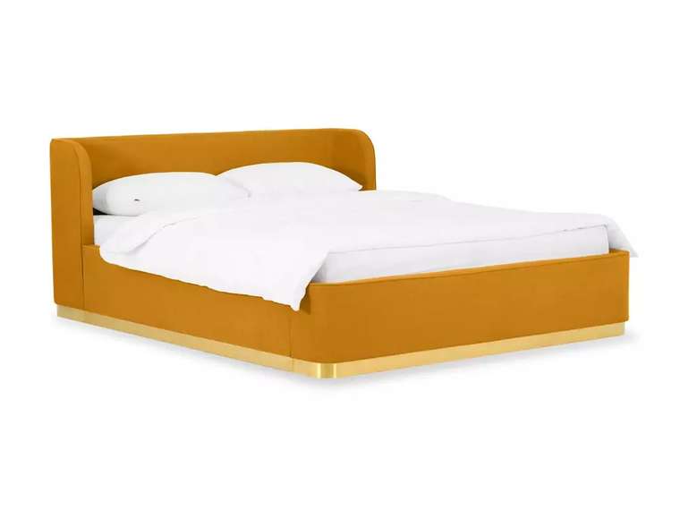 Кровать Vibe 160х200 желтого цвета с подъемным механизмом